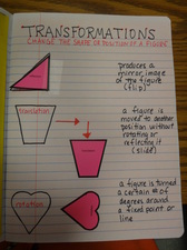 Transformations Notebook Page