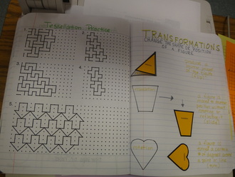 Tessellation and Transformations Interactive Notebook Pages