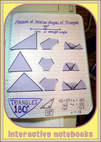 Triangle Measurement Interactive Notebook Page
